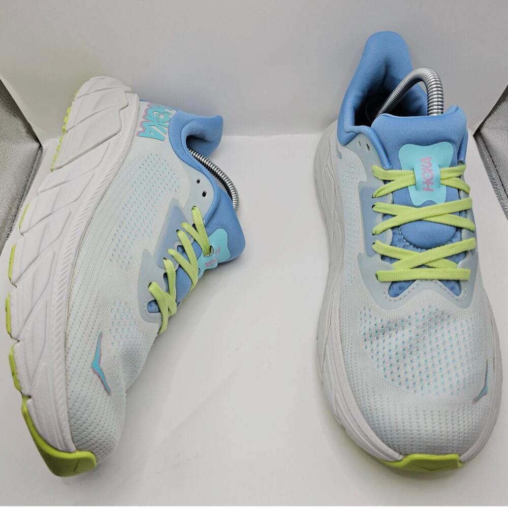 Hoka One One Arahi 7 Illusion Dusk Womens 10B UK 8.5 Running Shoes Blue Green